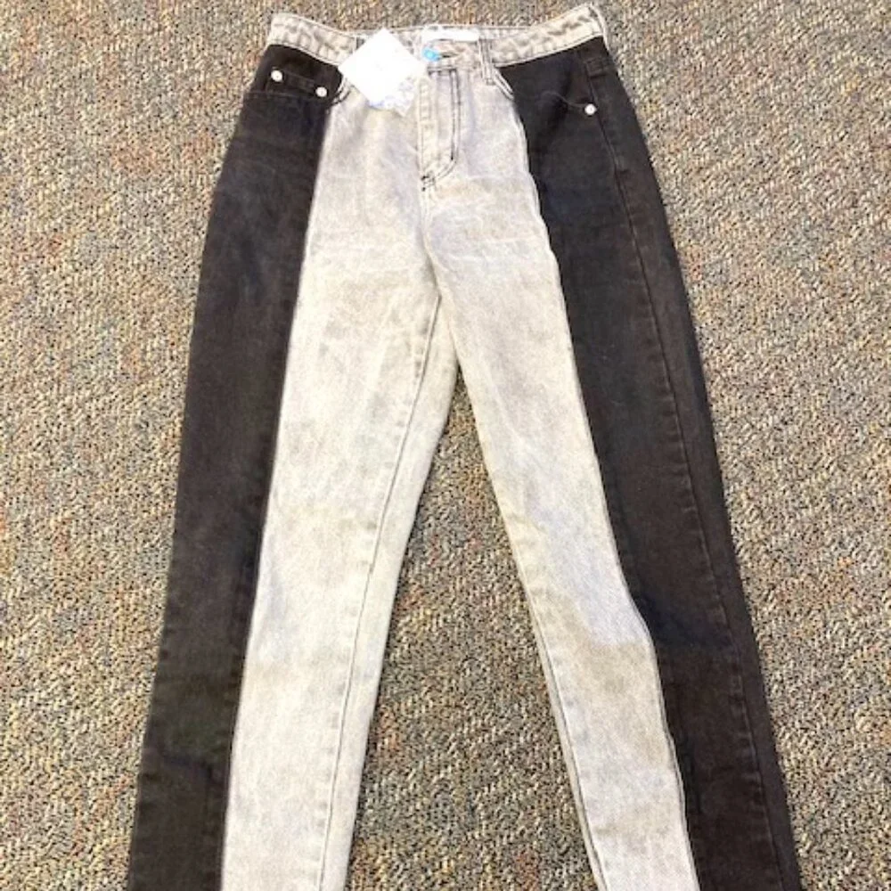Adika Color Block High-Waisted Straight Leg Jeans - Small/4 - NWT! - Picture 1 of 5